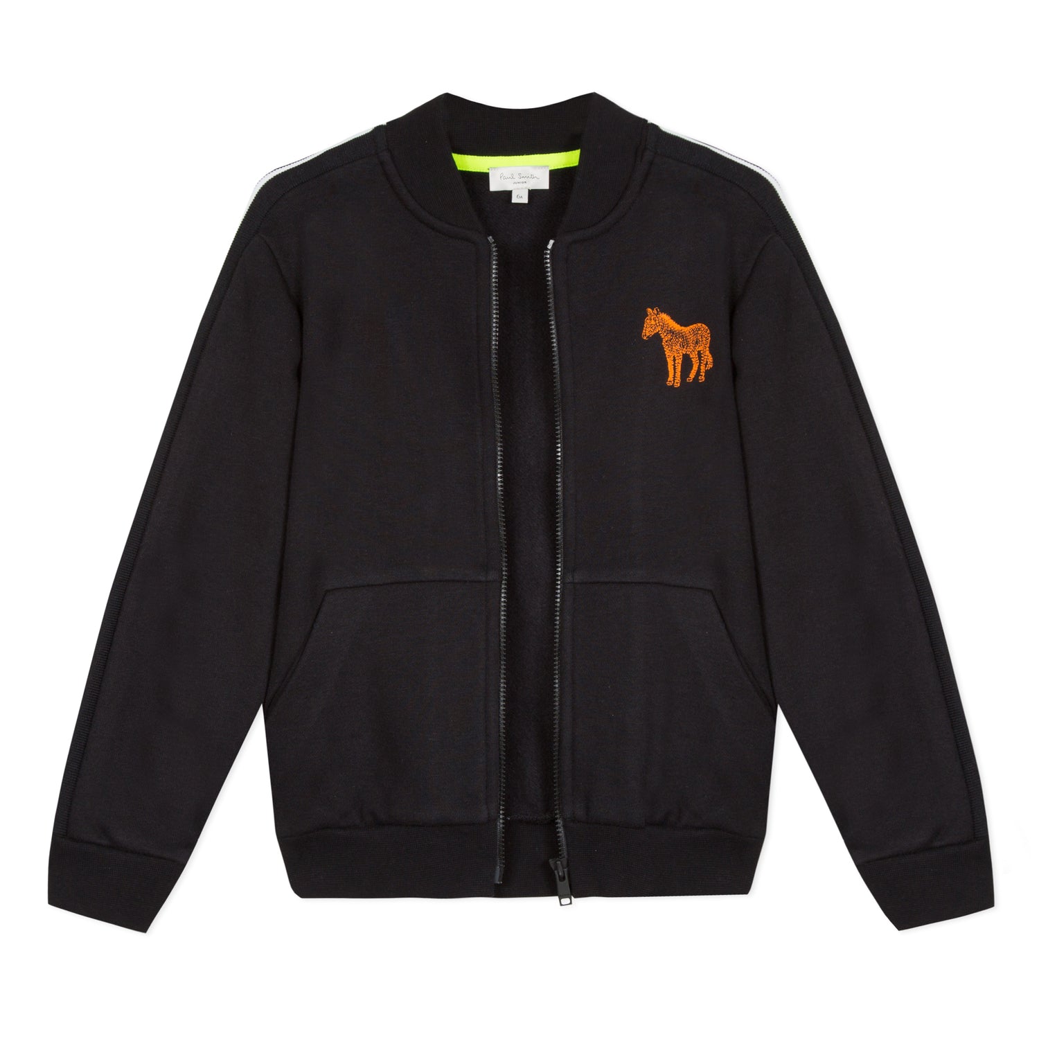 Boys Black Cotton Cardigan