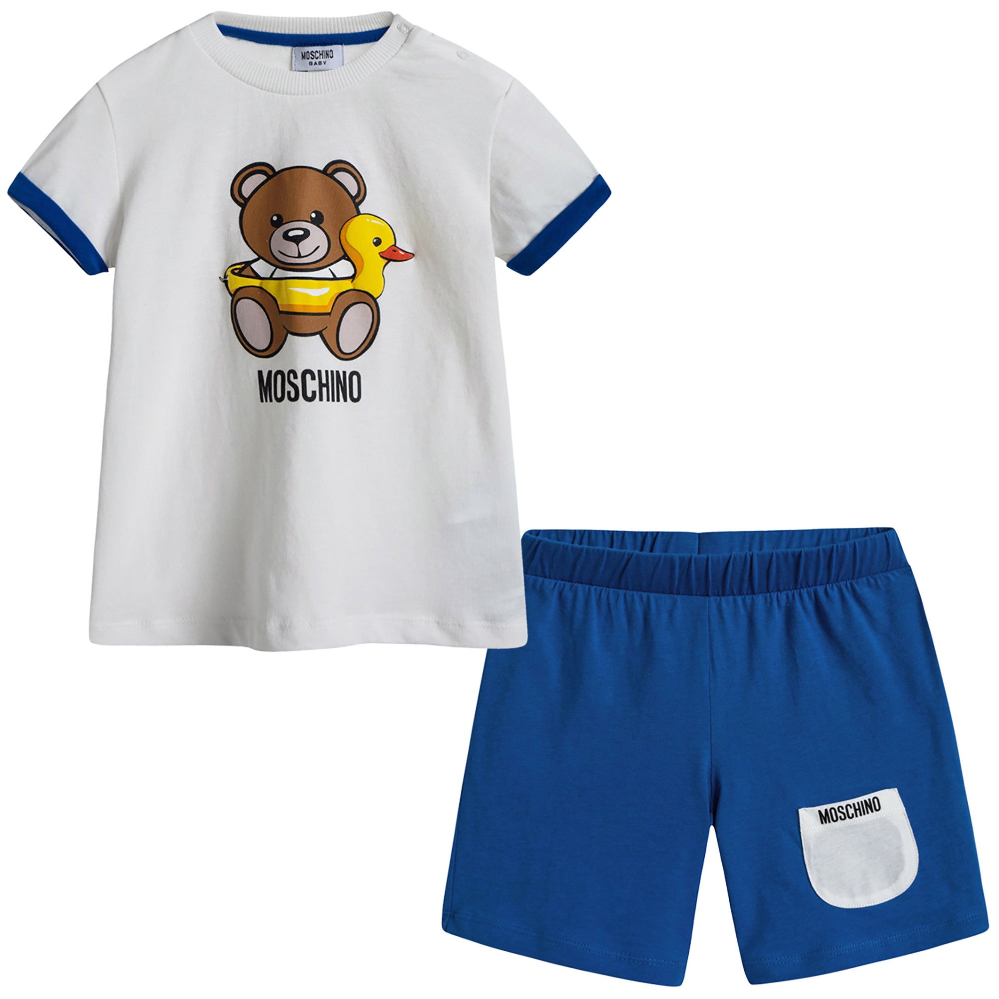 Baby Boys Blue 2 Piece Shorts Set