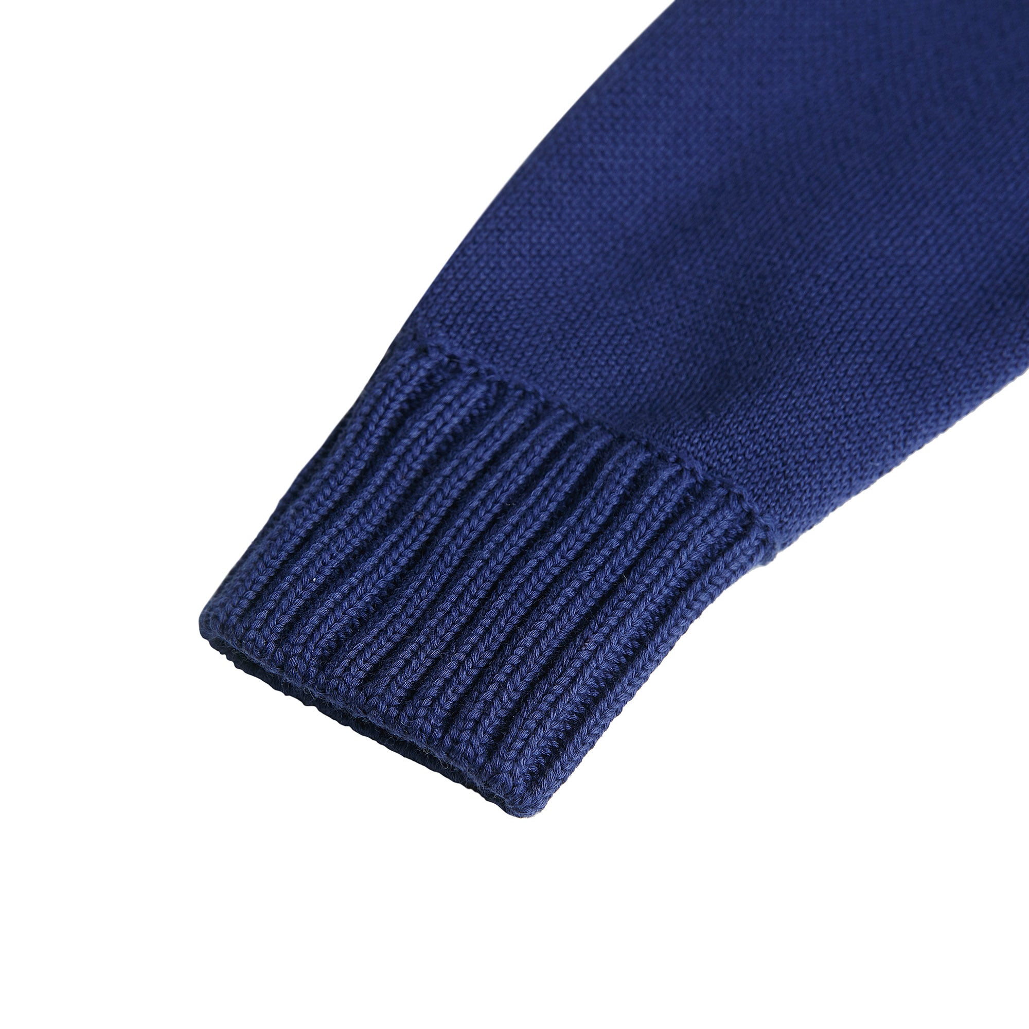 Cardigan zippé en maille bleue pour fille