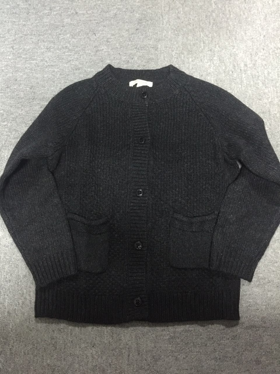 Boys Black Wool Cardigan - CÉMAROSE | Children's Fashion Store