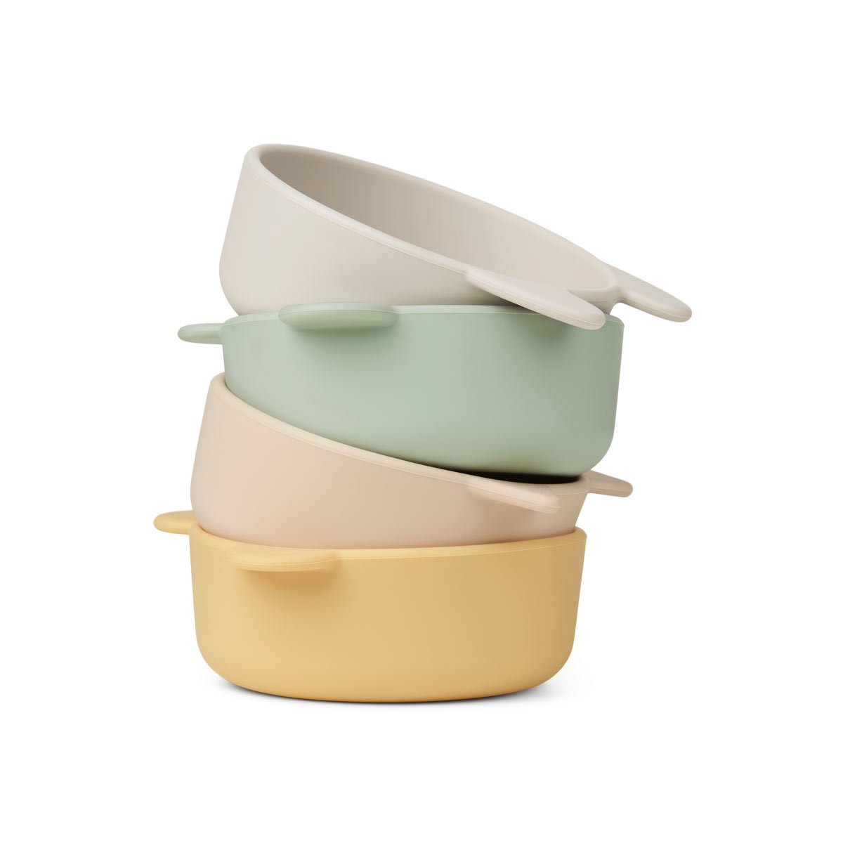 Bols en silicone vert ours pour garçons et filles (lot de 4)