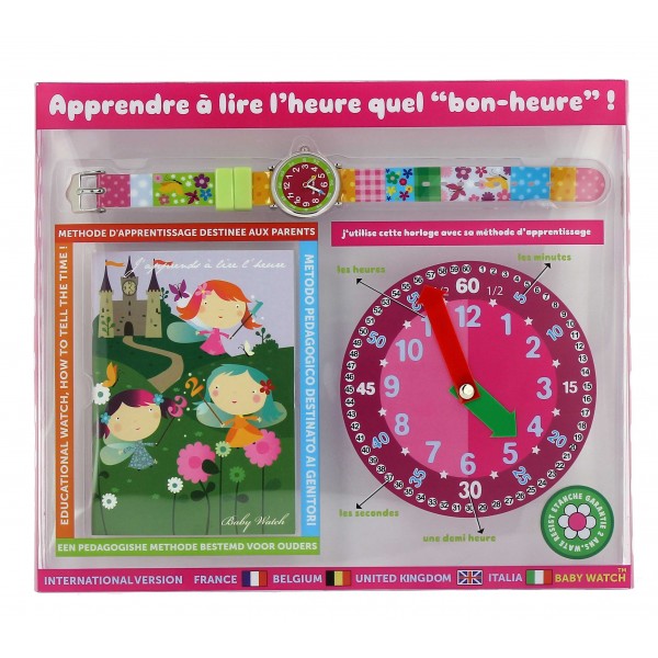Montre papillon couleur pour filles (4-7 ans)