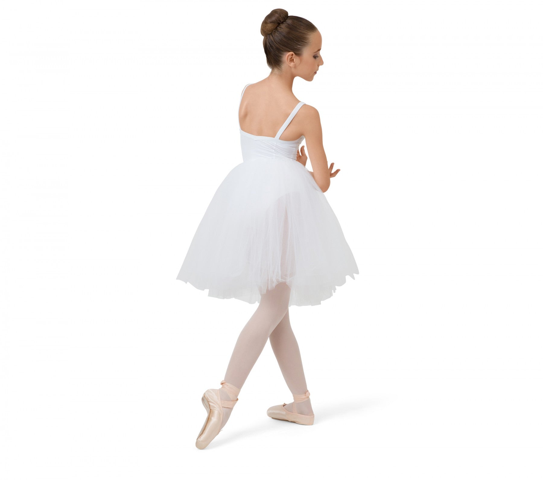 Jupe en tulle blanche de répétition pour fille