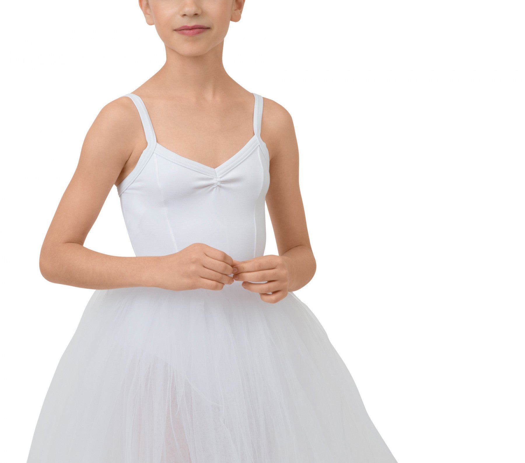 Jupe en tulle blanche de répétition pour fille