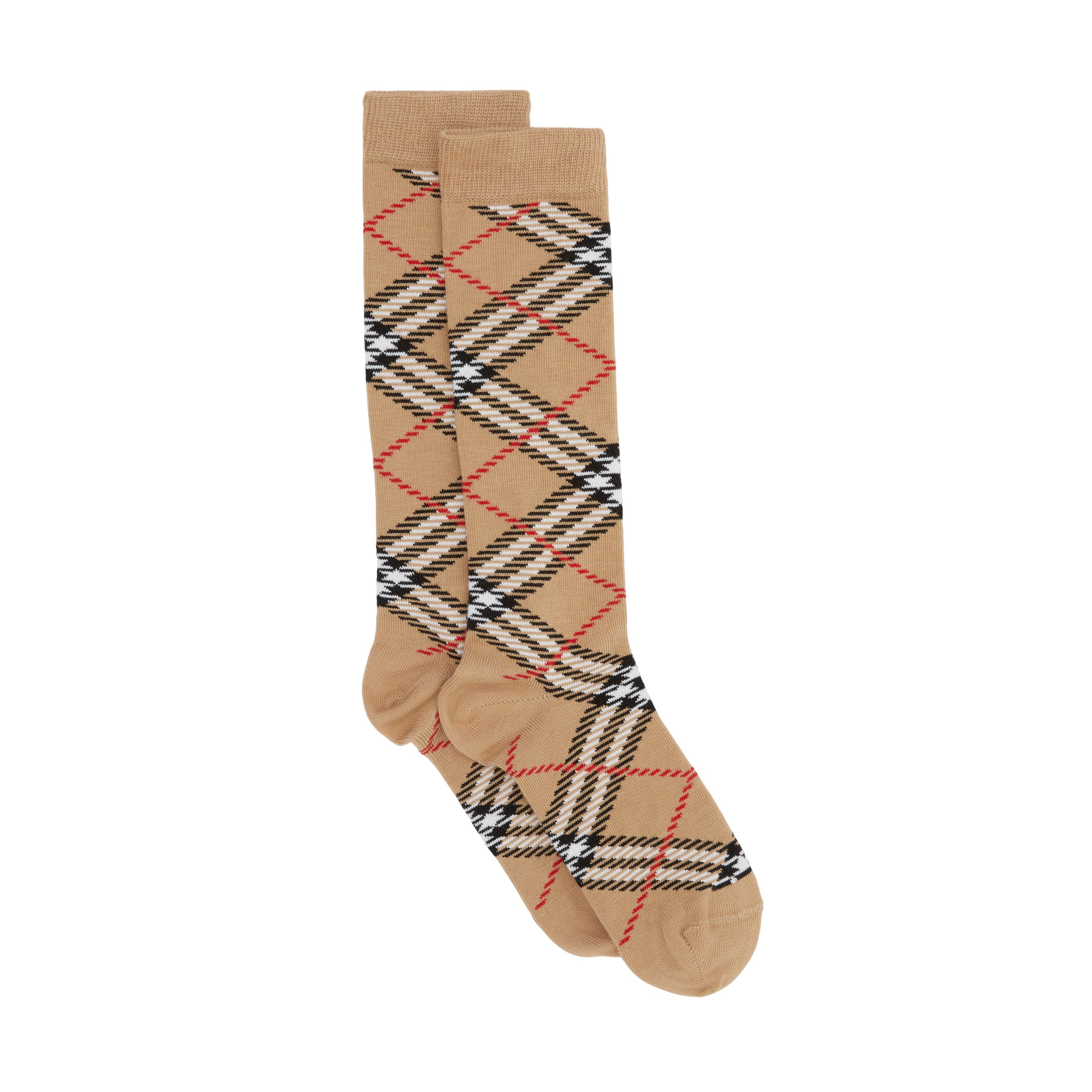 Boys & Girls Beige Cotton Socks