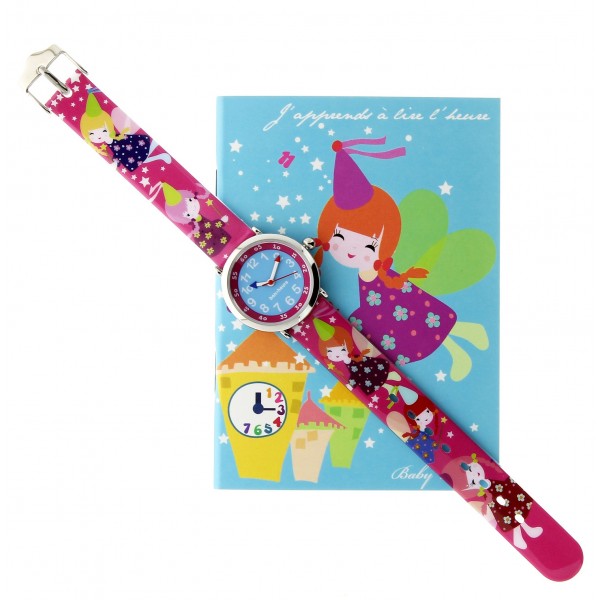 Montre rose Ferries pour filles (4-7 ans)