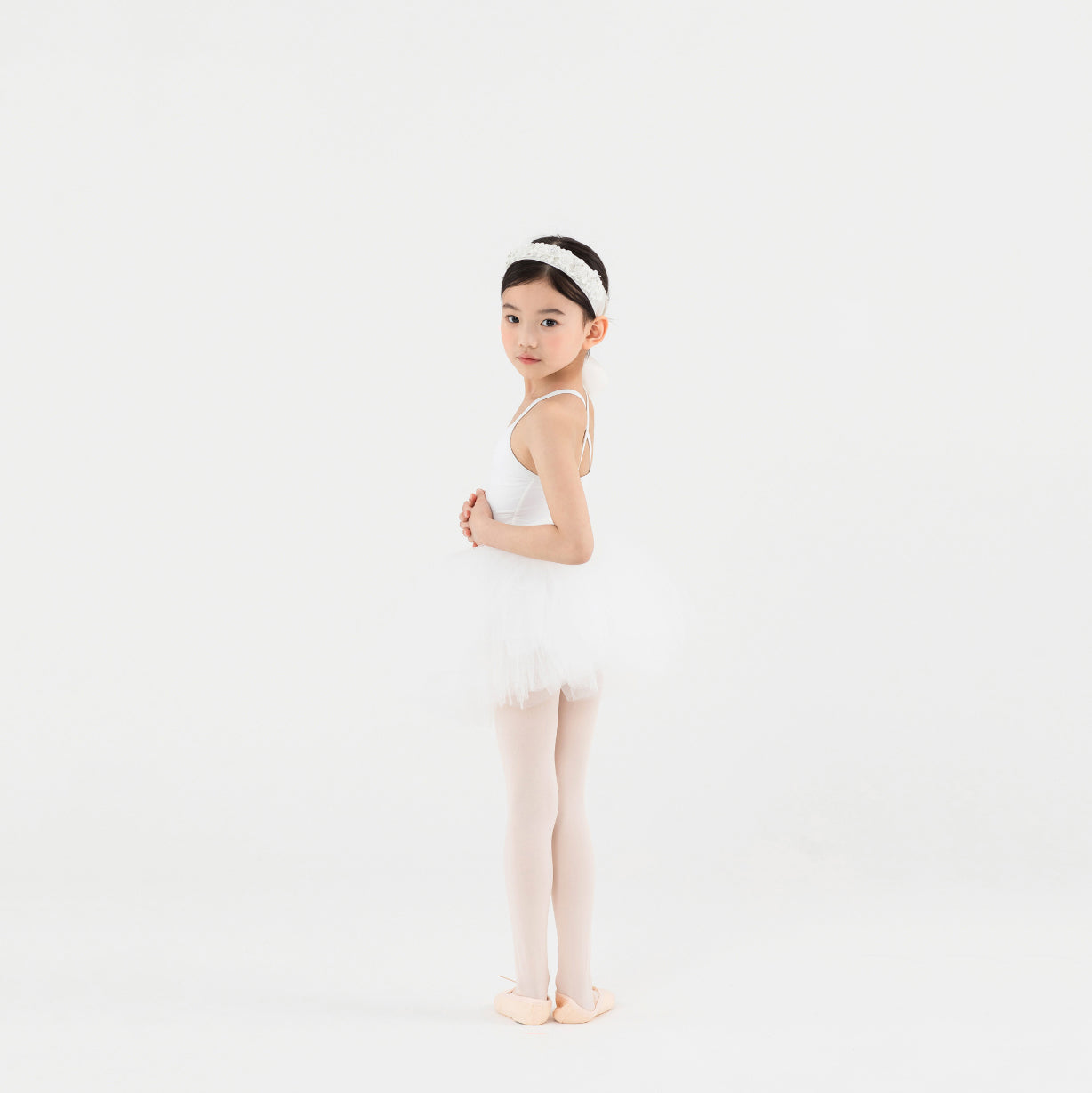 Jupon de danse blanc pour filles