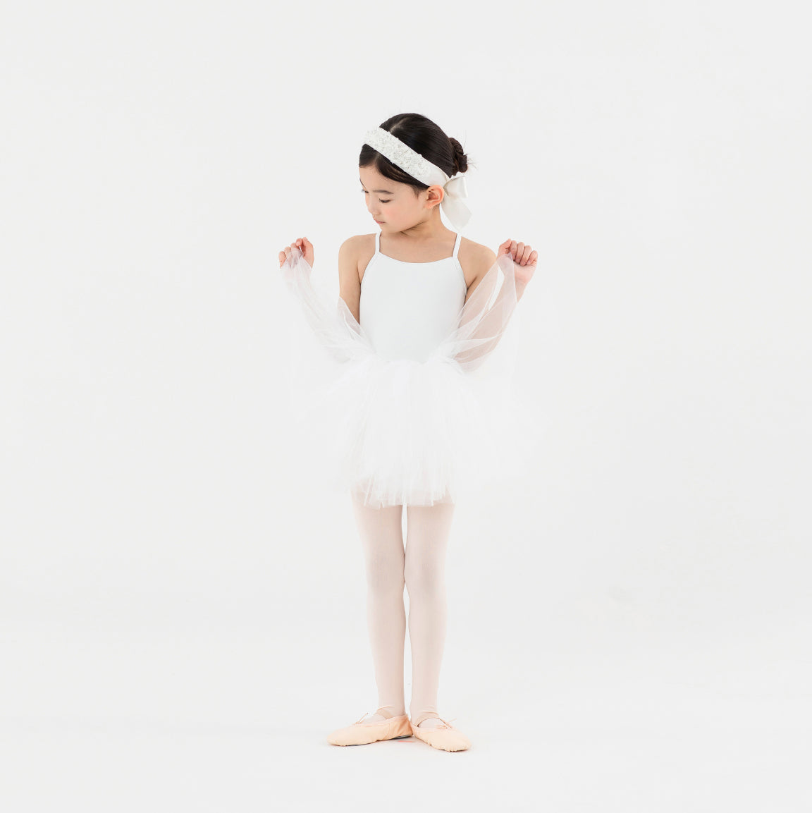 Jupon de danse blanc pour filles