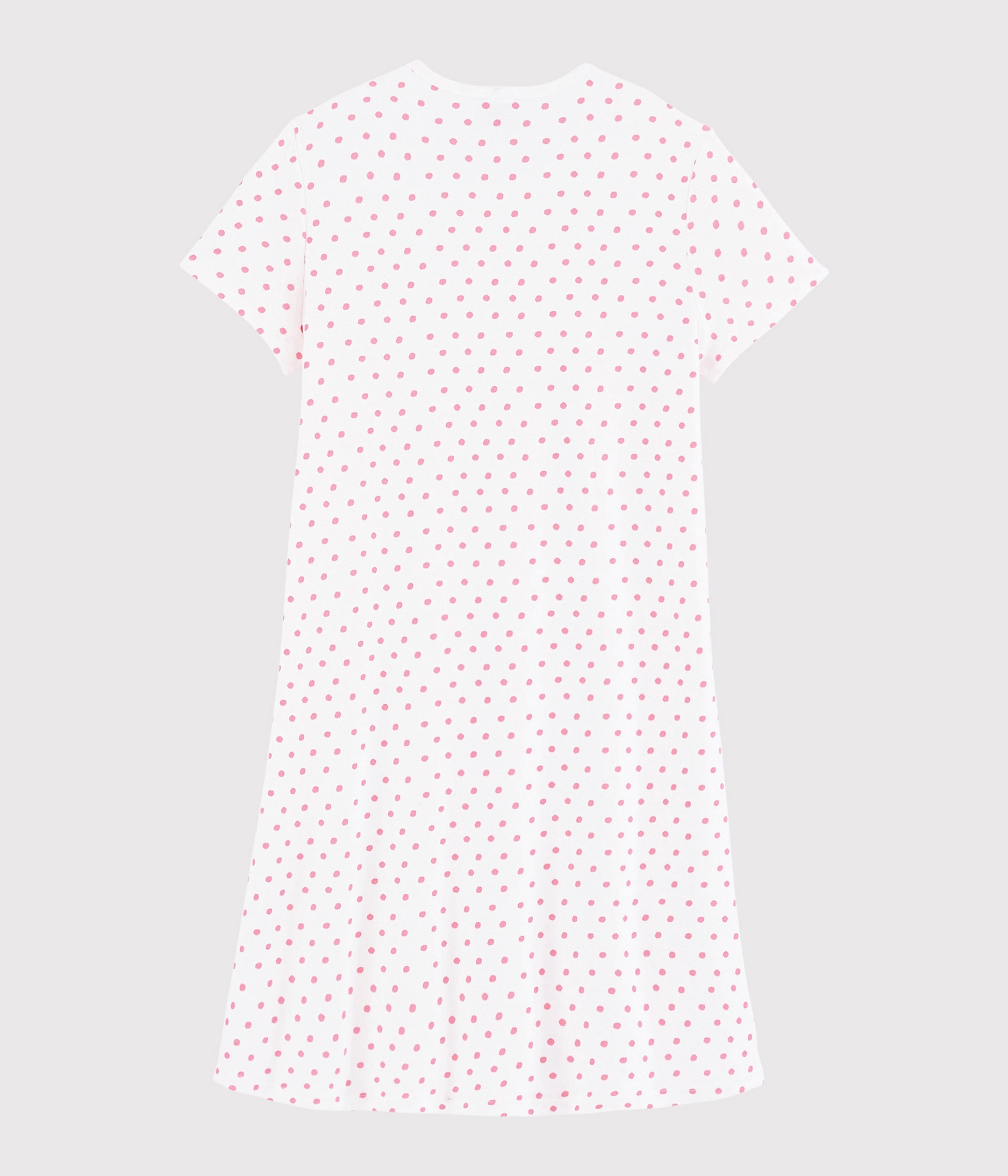 Robe de Nuit Fille à Pois Blancs