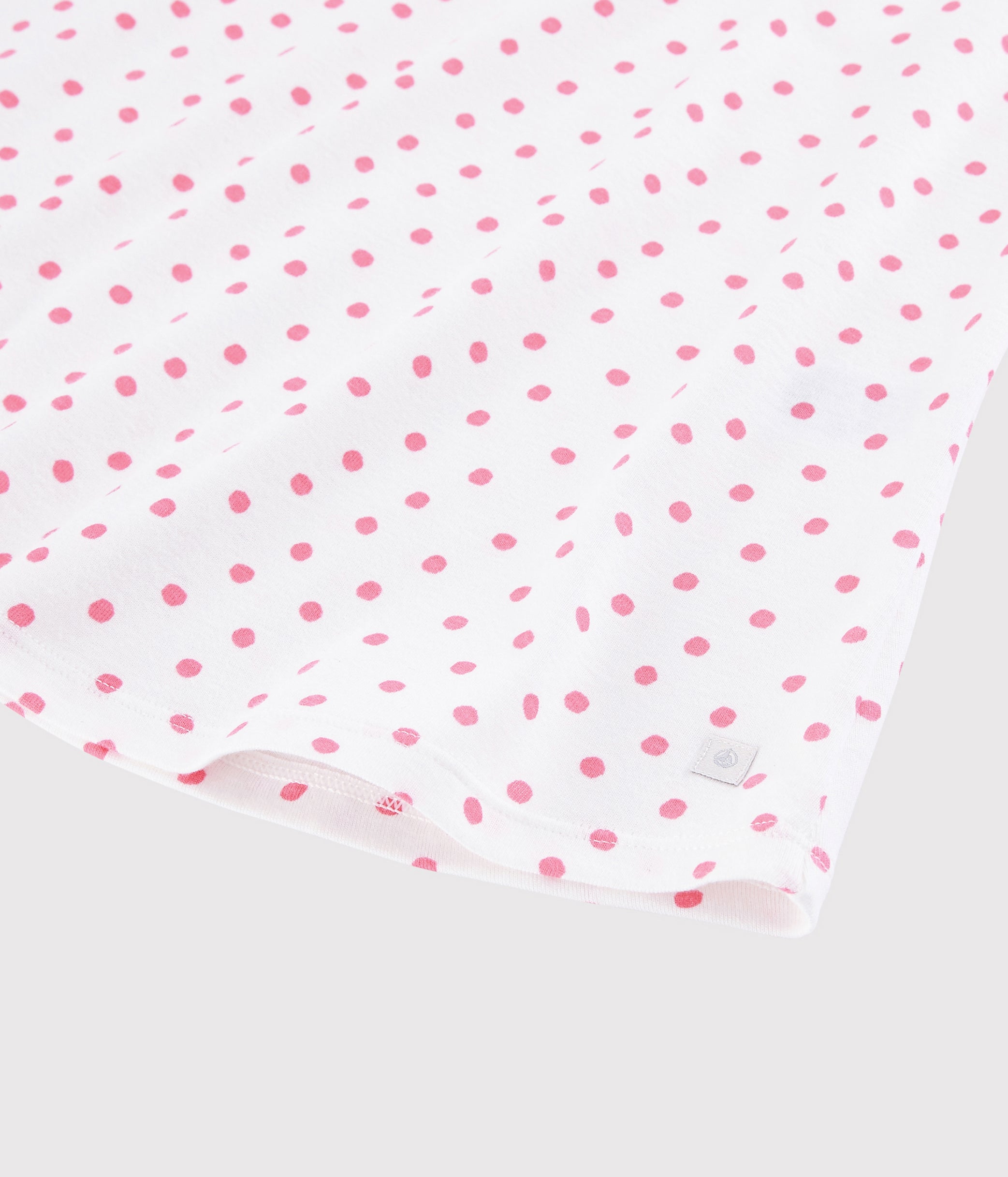 Robe de Nuit Fille à Pois Blancs