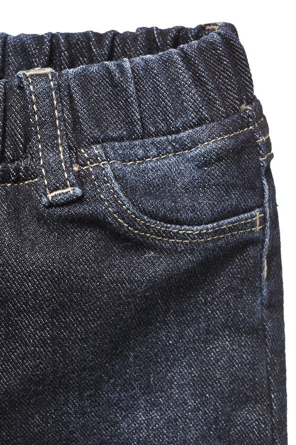 Baby Girls Navy Blue Denim Jeans - CÉMAROSE | Children's Fashion Store - 3