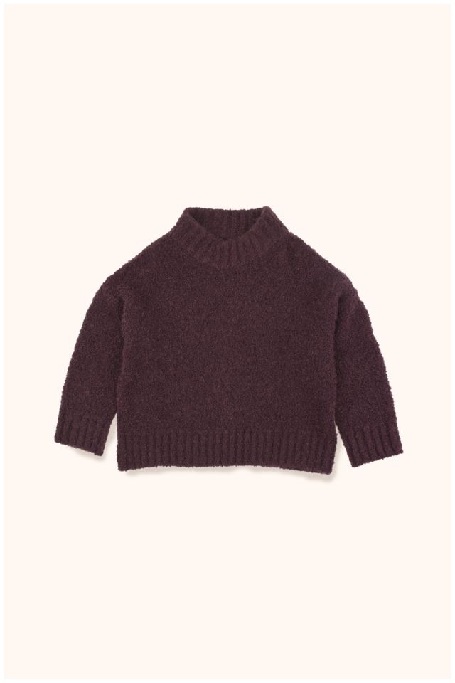 Boys & Girls Plum Acrylic Sweater