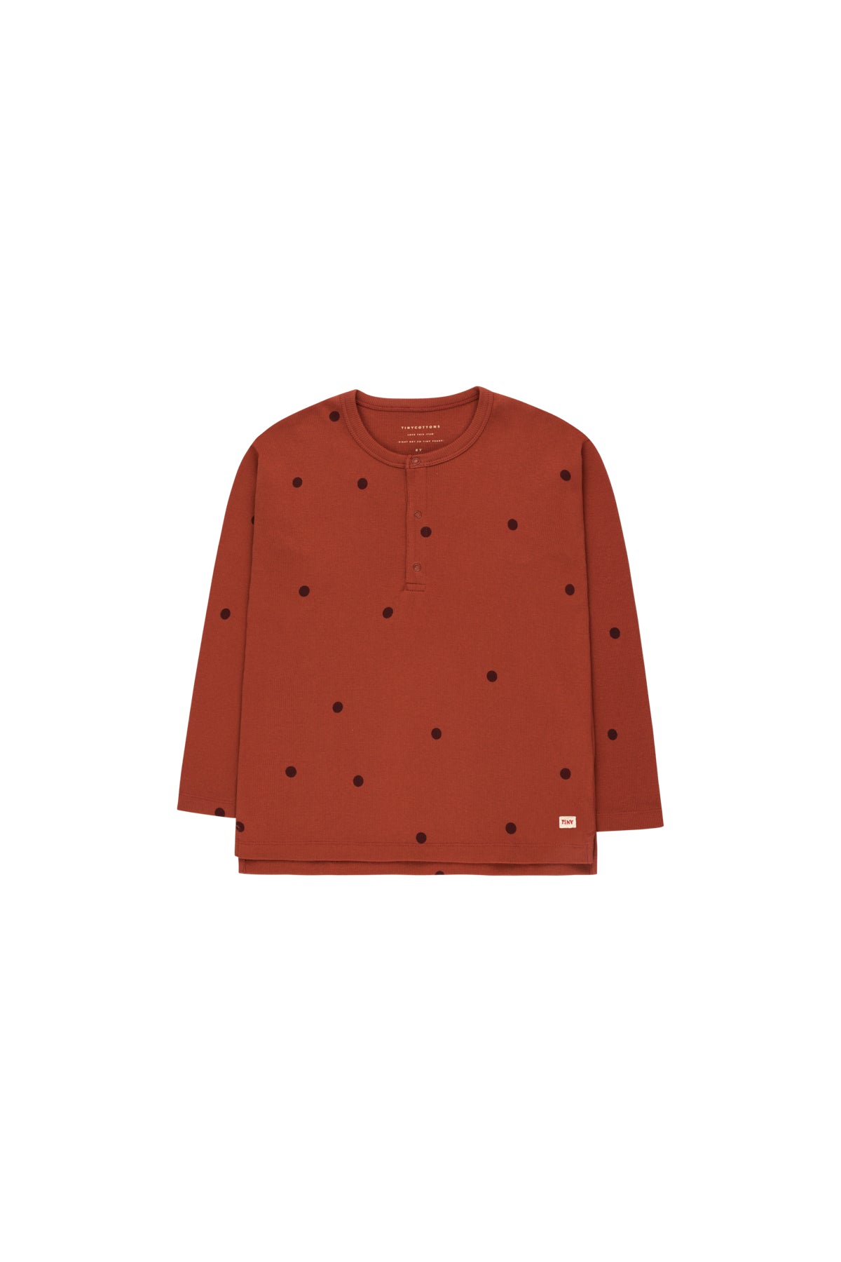 Boys & Girls Dark Brown Dots Cotton Top