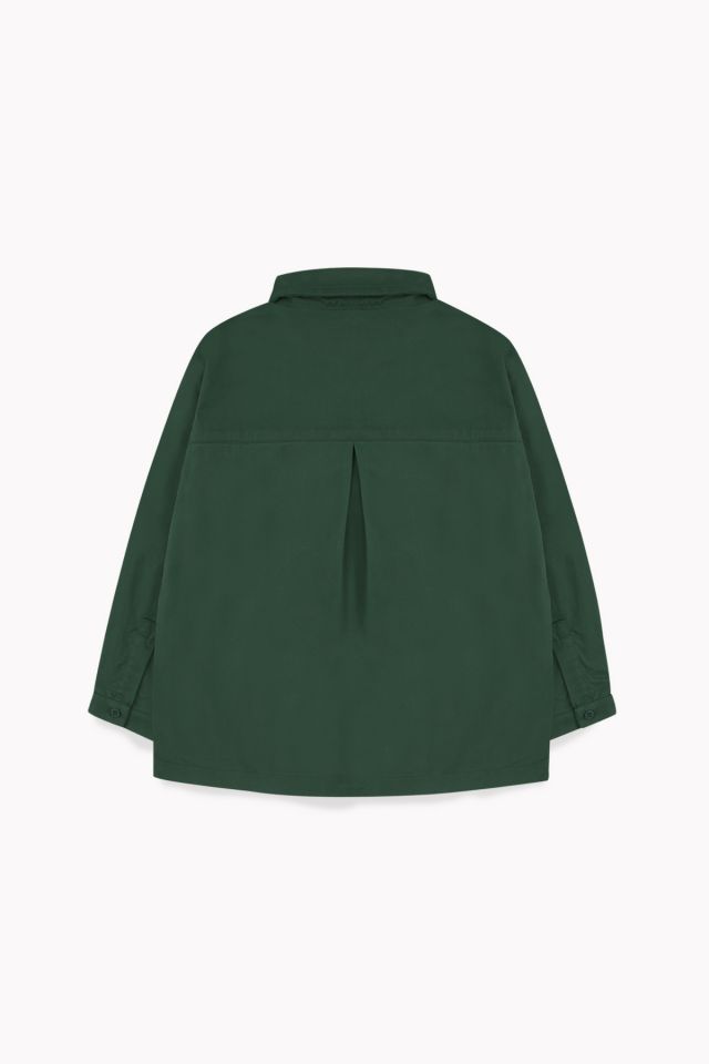 Boys & Girls Green Cotton Shirt