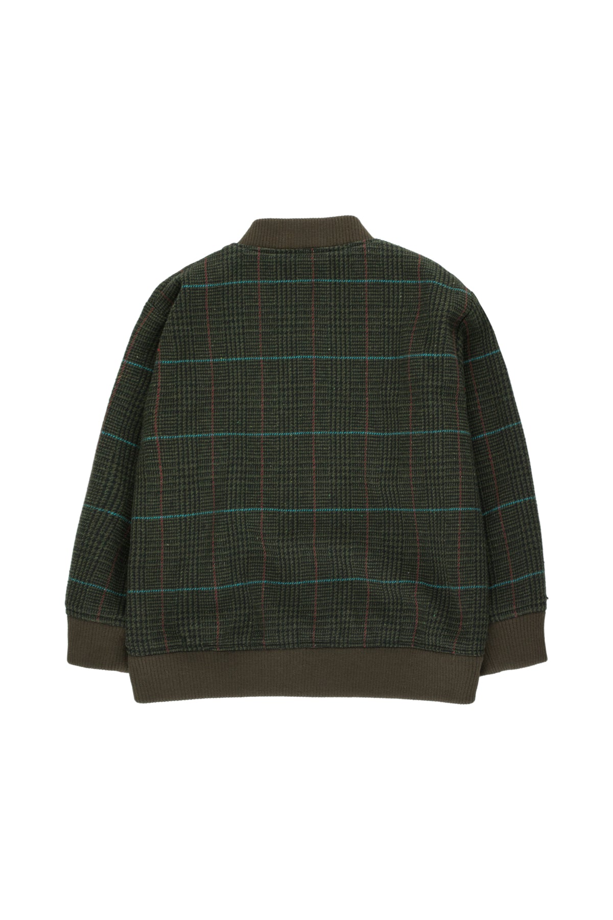 Boys & Girls Multicolor Tweed Bomber Jacket