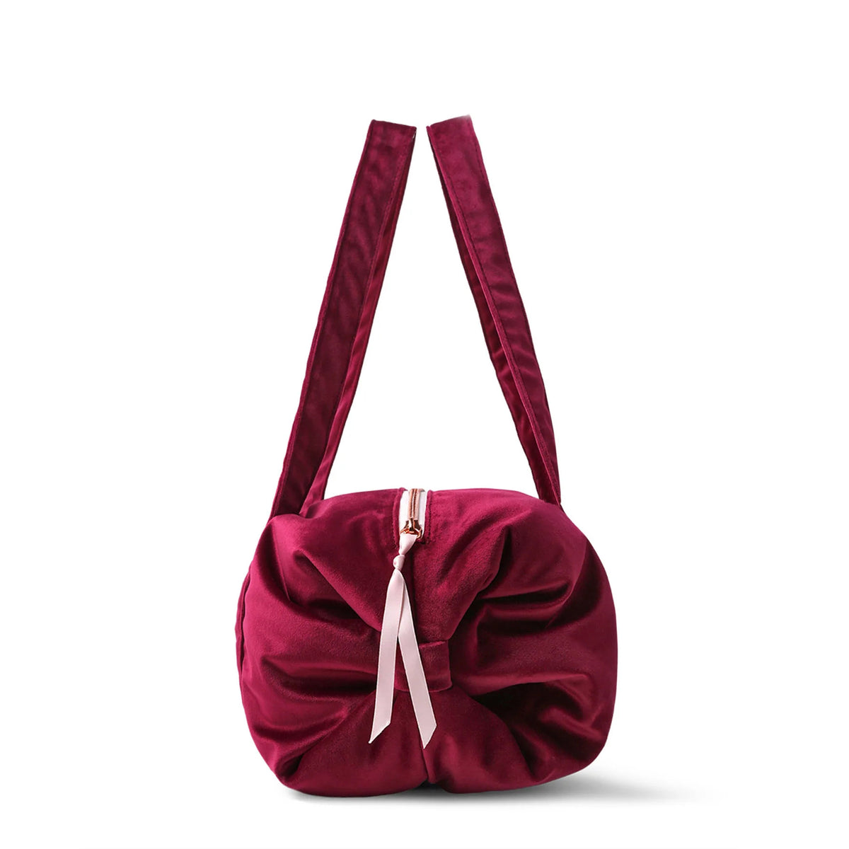 Sac de Danse Classique Rouge Foncé avec Logo pour Fille (Taille M)