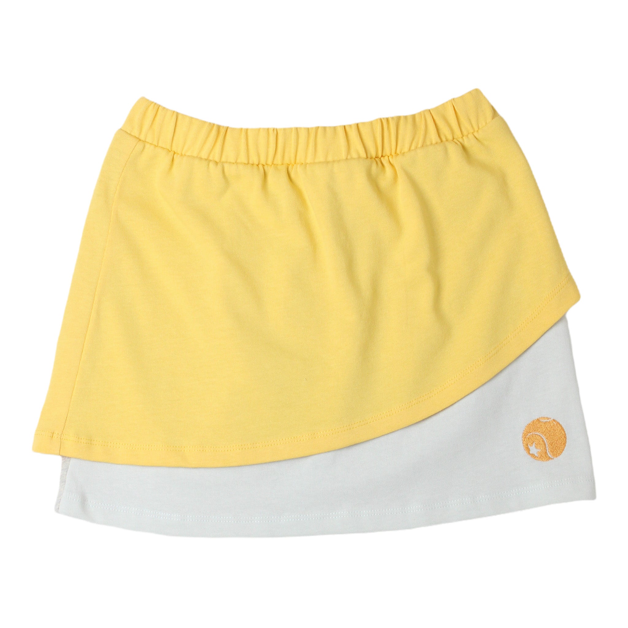 Girls Yellow Cotton Skirt