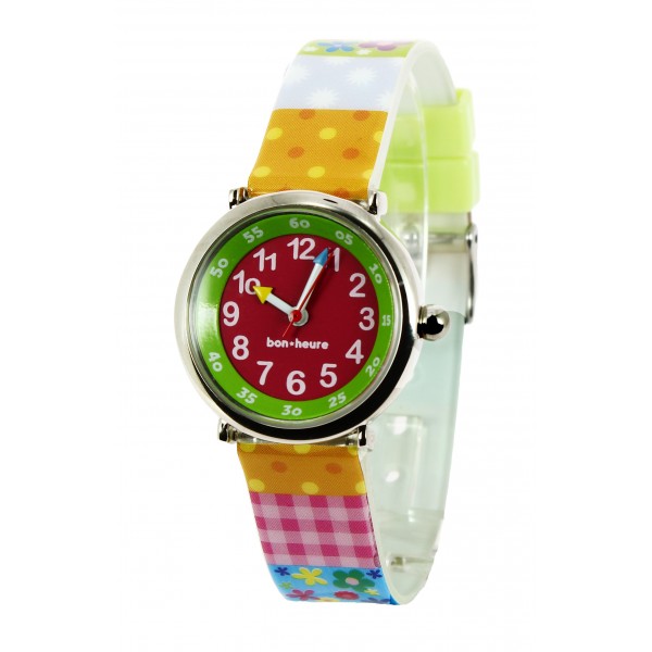 Montre papillon couleur pour filles (4-7 ans)