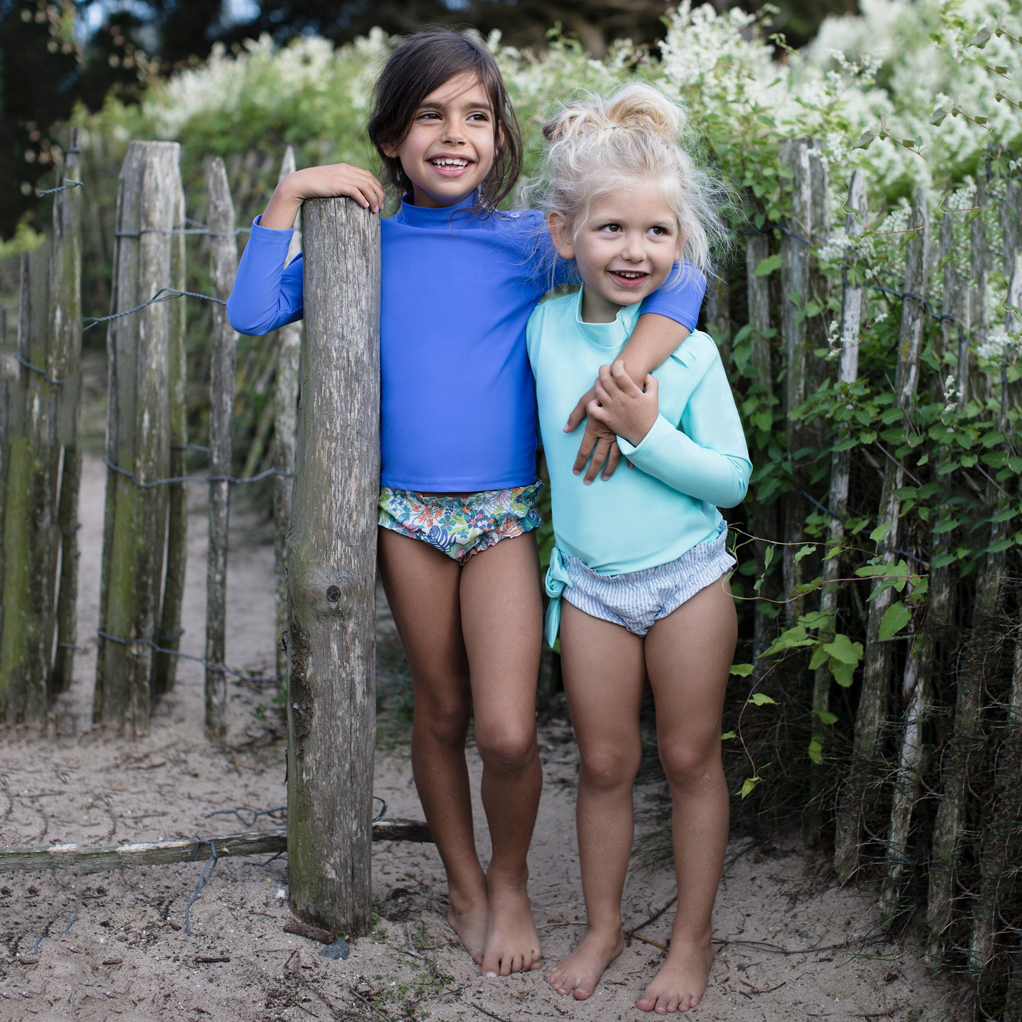 T-shirt de bain anti-UV (UPF50+) Lac Vert pour Garçons et Filles