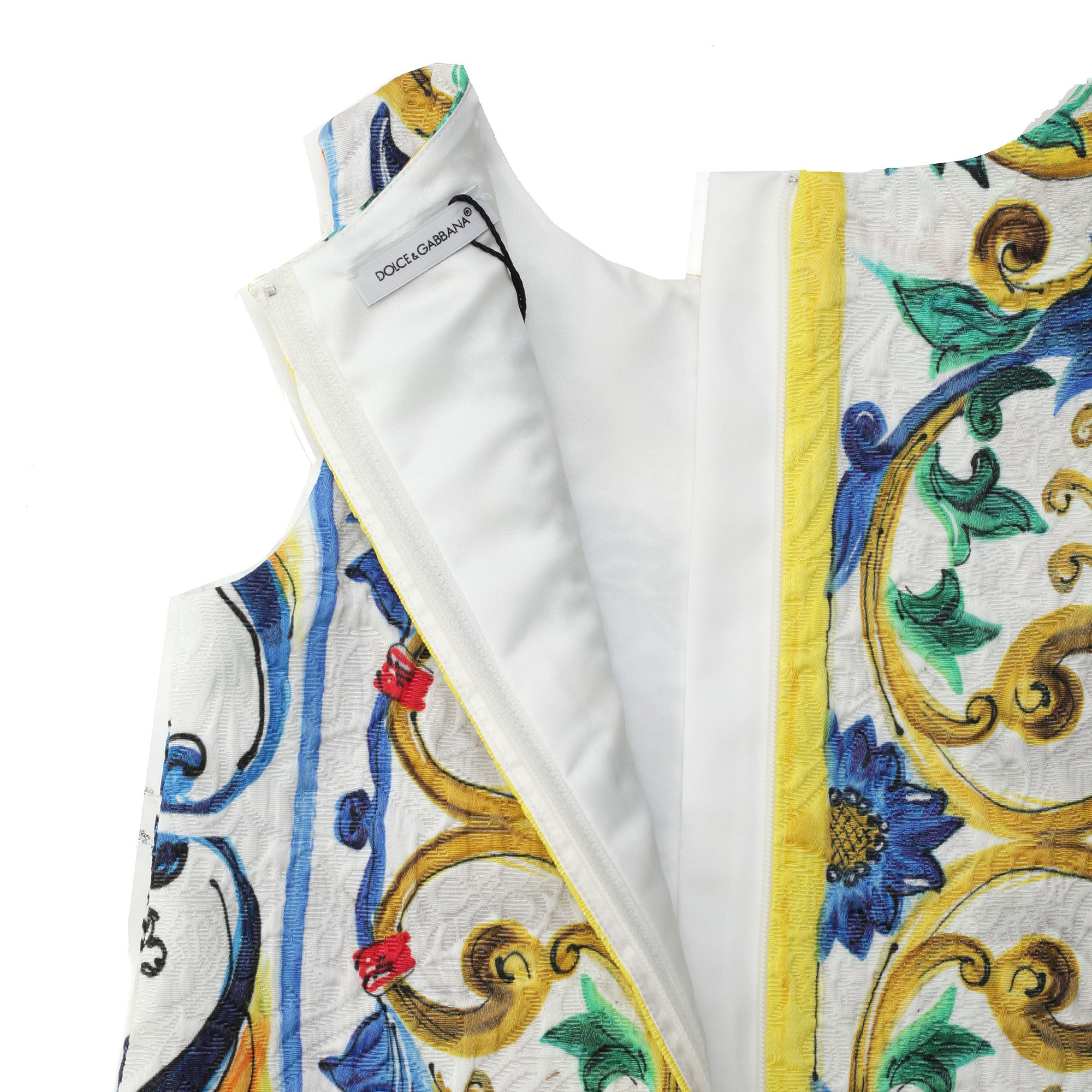 Girls Multicolor Maiolica Bouqut Printed Dress - CÉMAROSE | Children's Fashion Store - 3