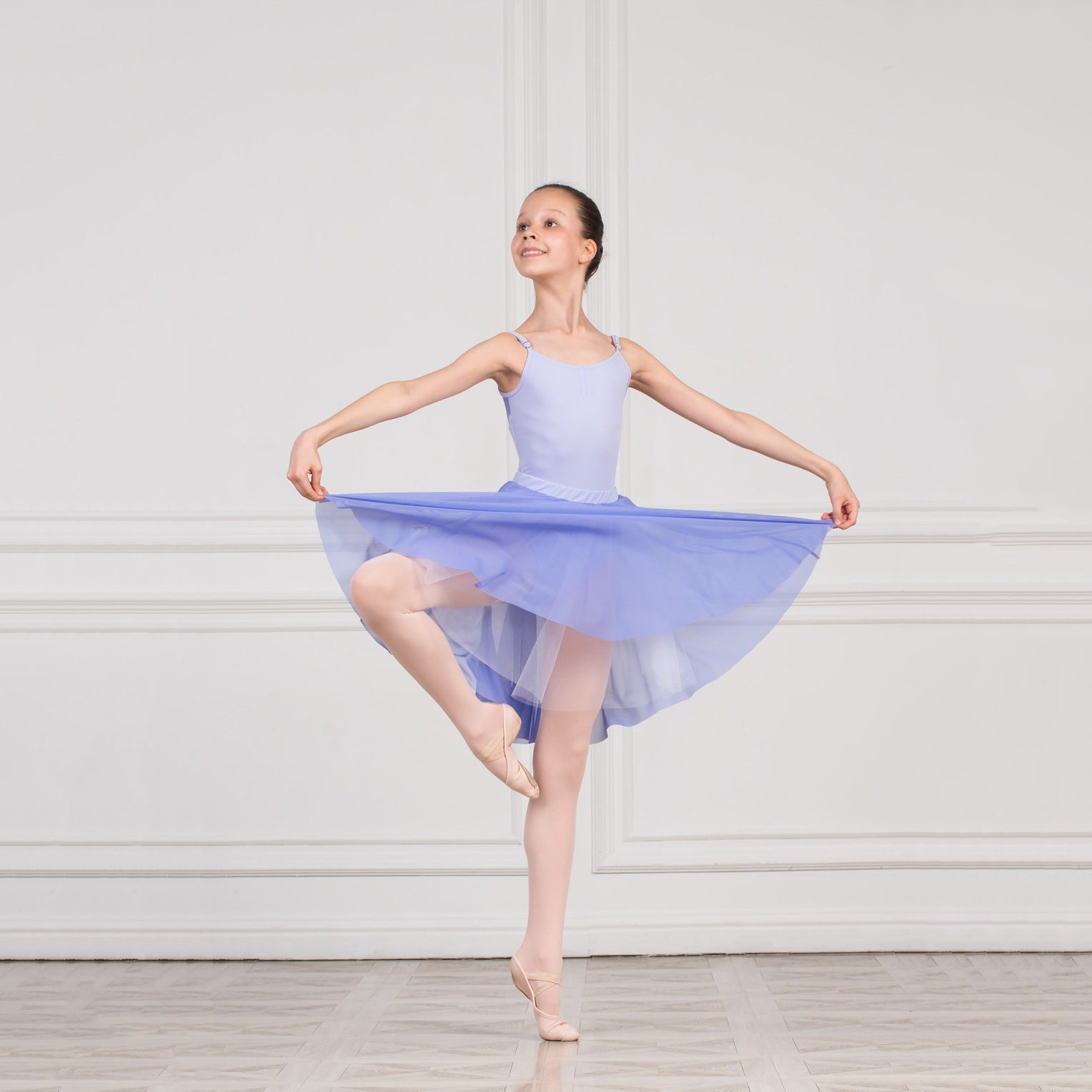 Girls Lilac Ballet Skirt