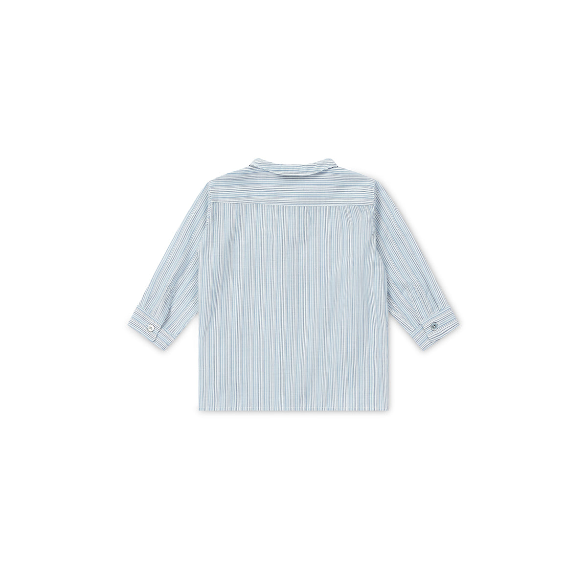 Baby Boys Light Blue Stripe Cotton Shirt
