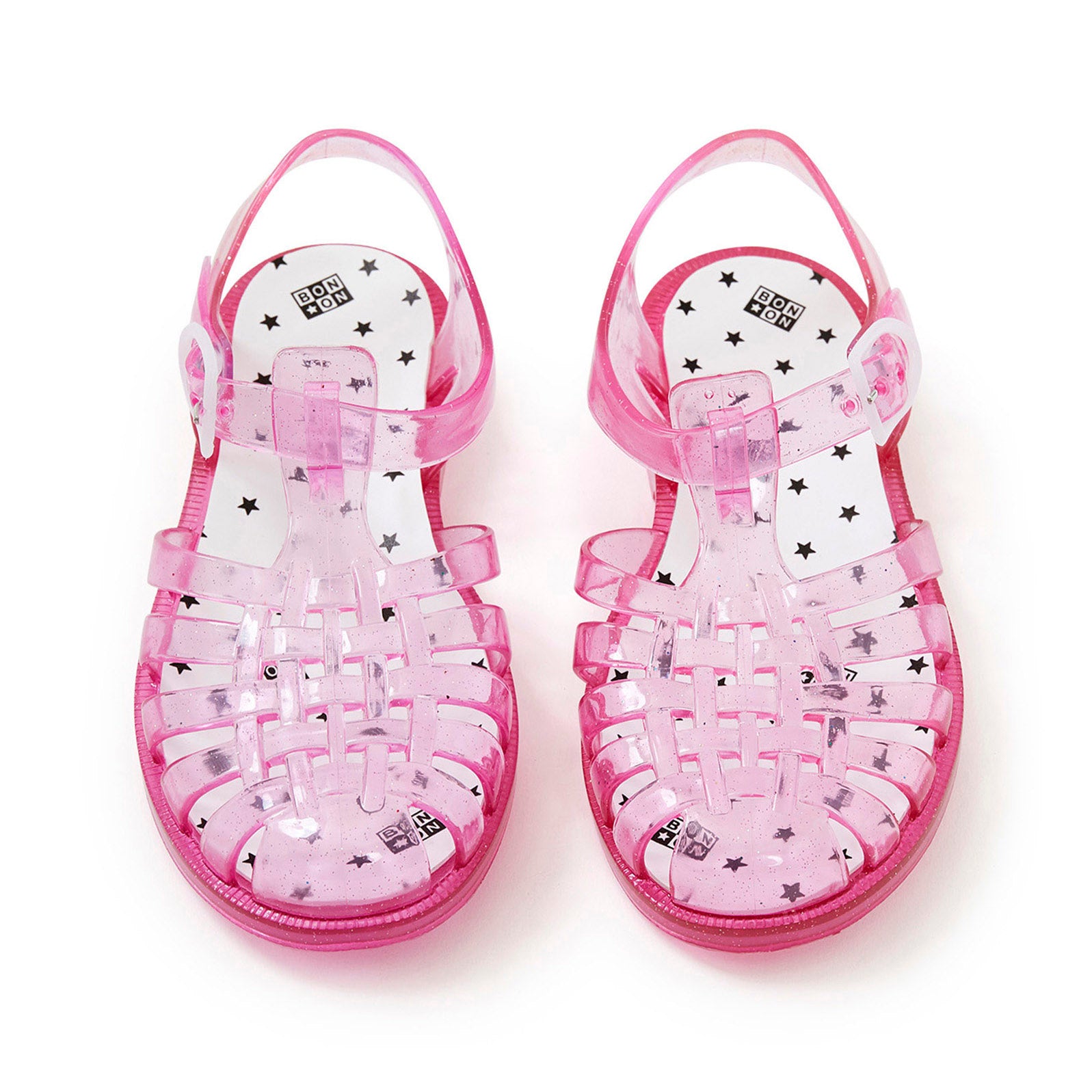 Girls Pink Weave Sandals