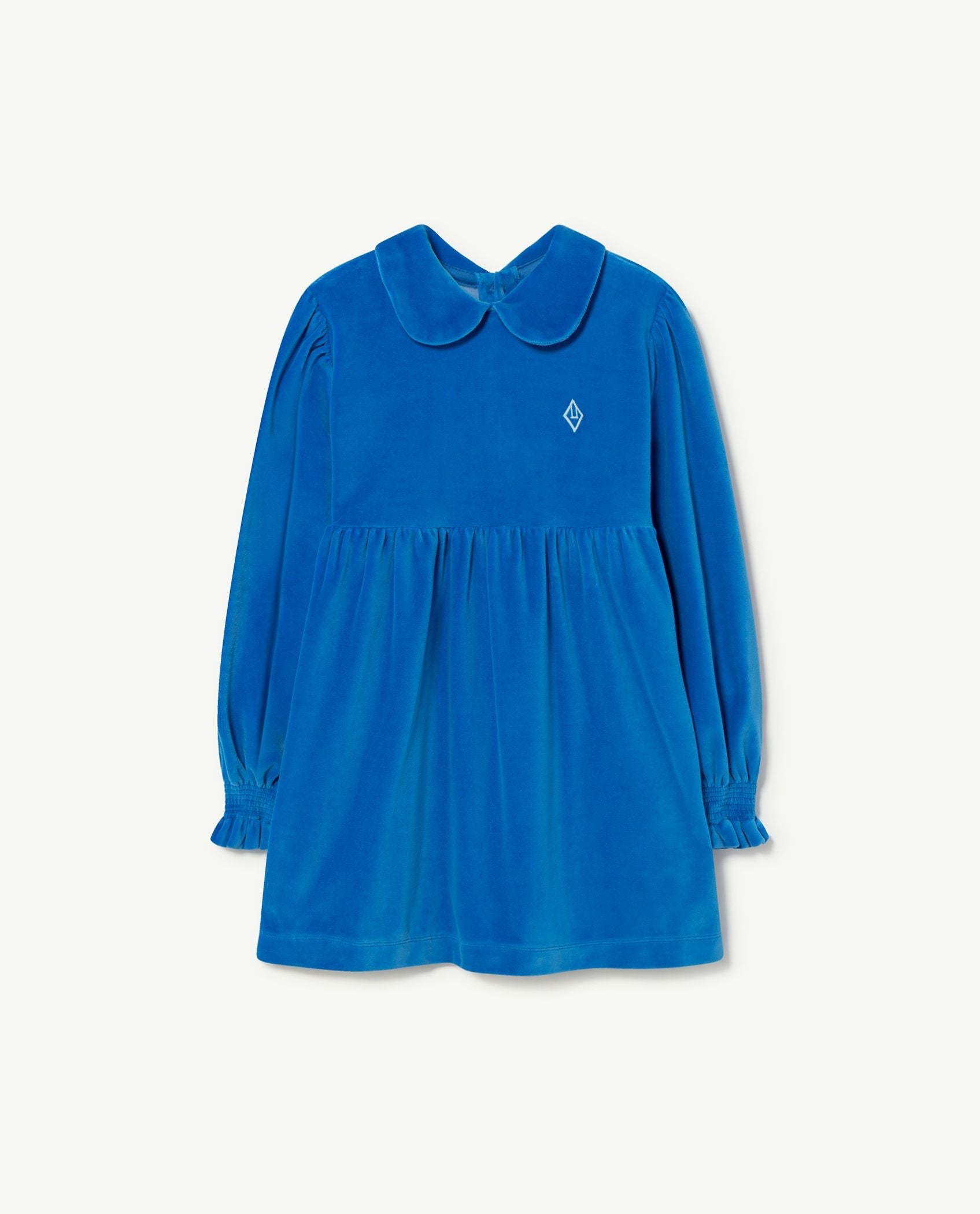 Girls Blue Velvet Dress