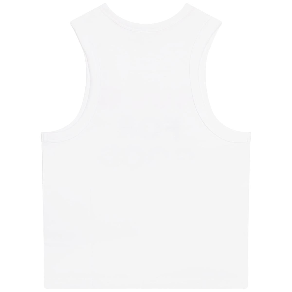 Boys White Logo Vest