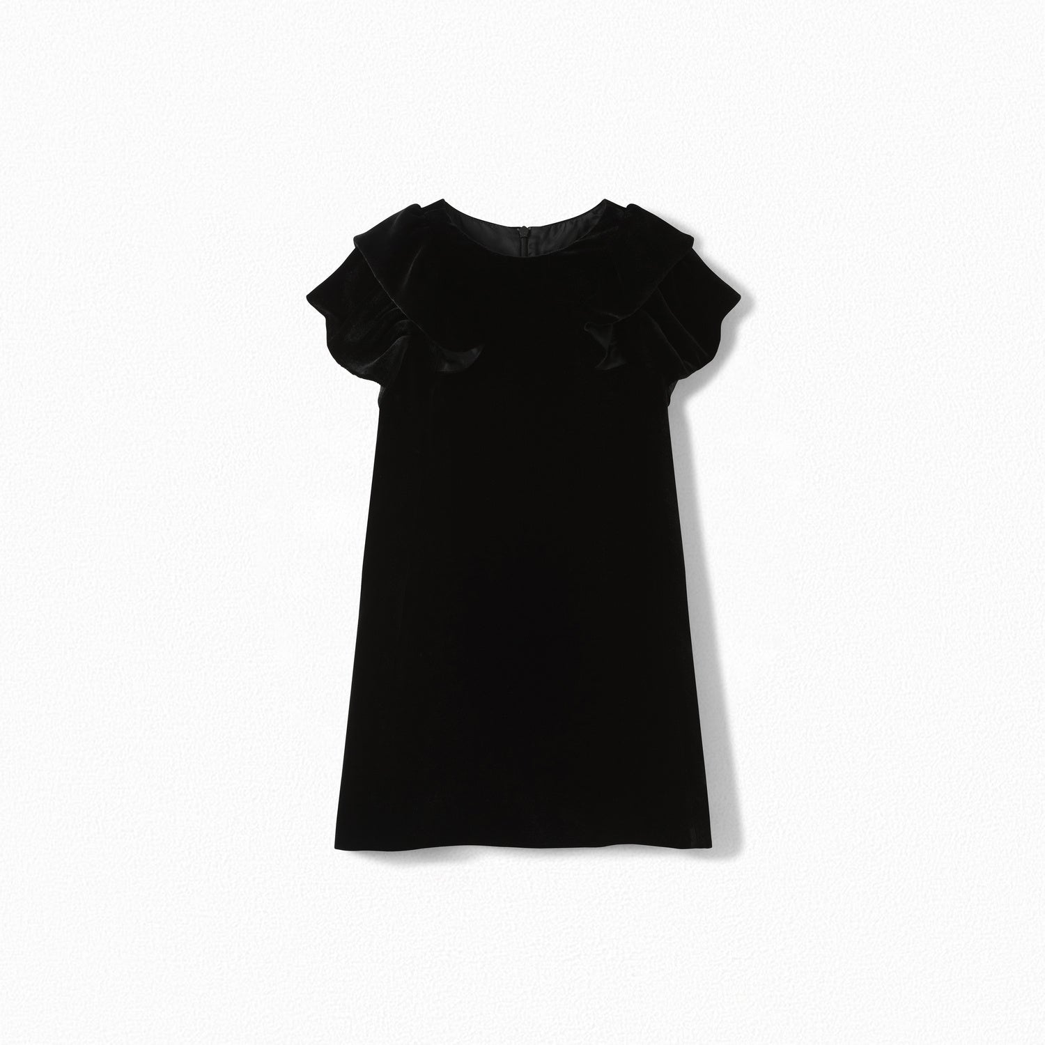 Robe noire en velours pour fille