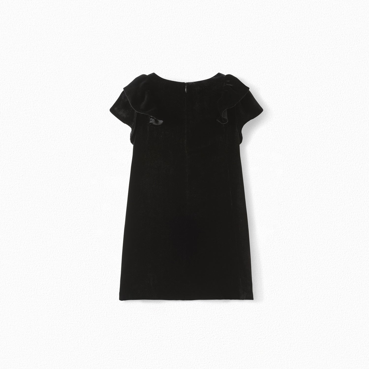 Robe noire en velours pour fille