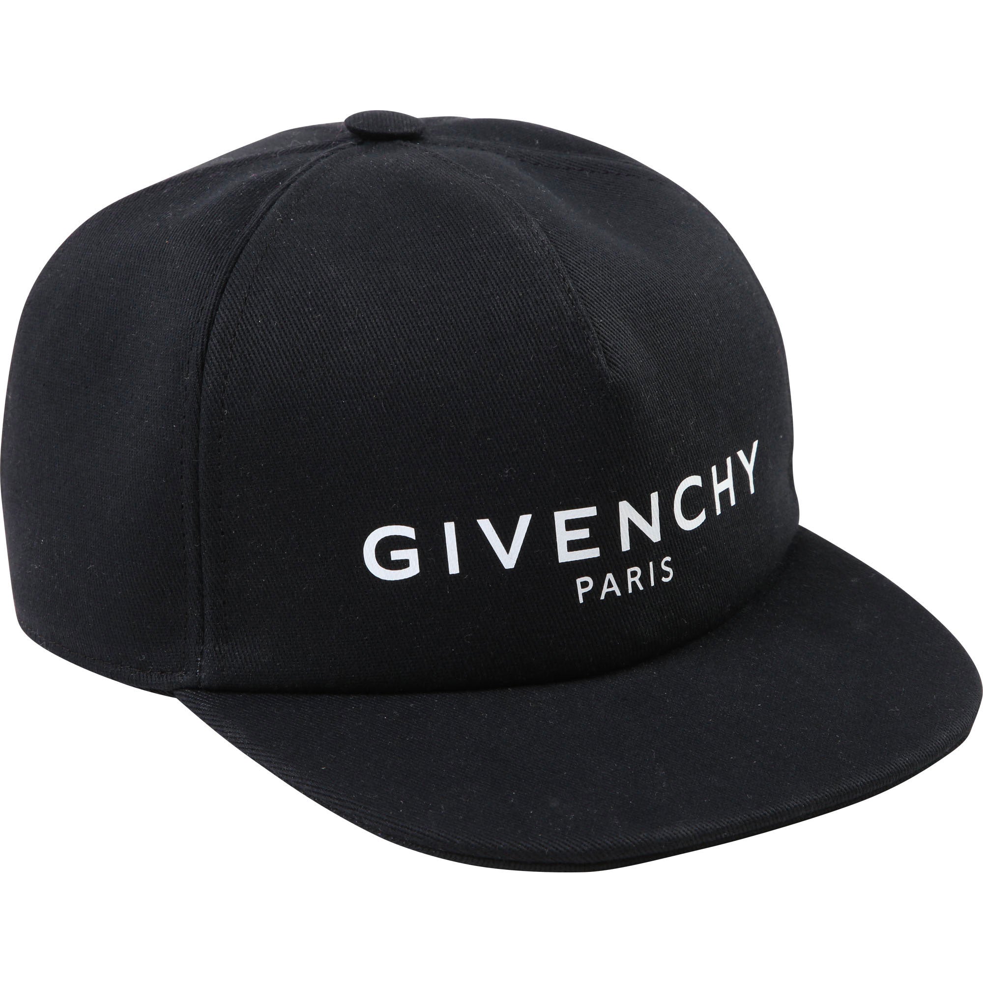 Boys Black Logo Cotton Hat