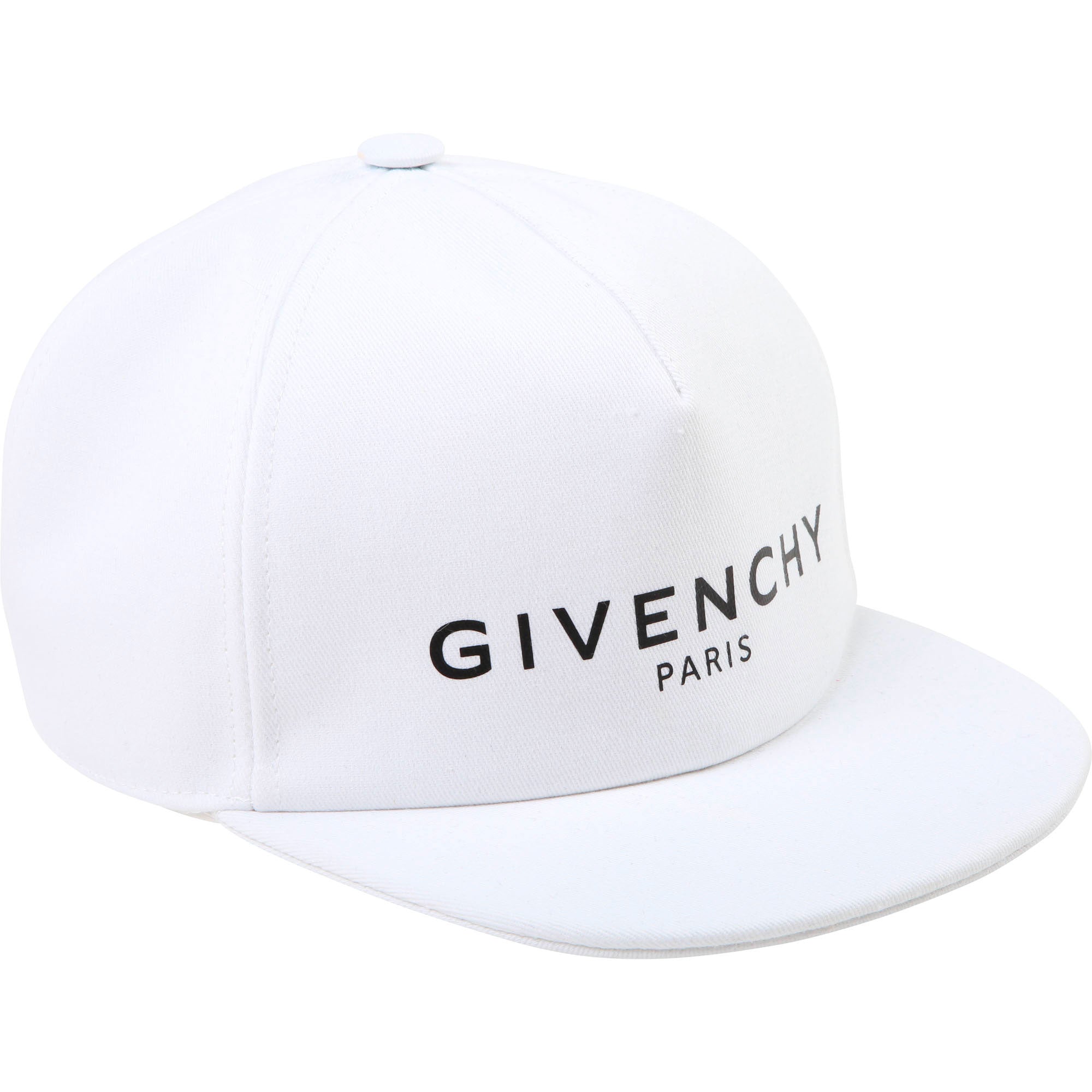 Boys White Logo Cotton Hat