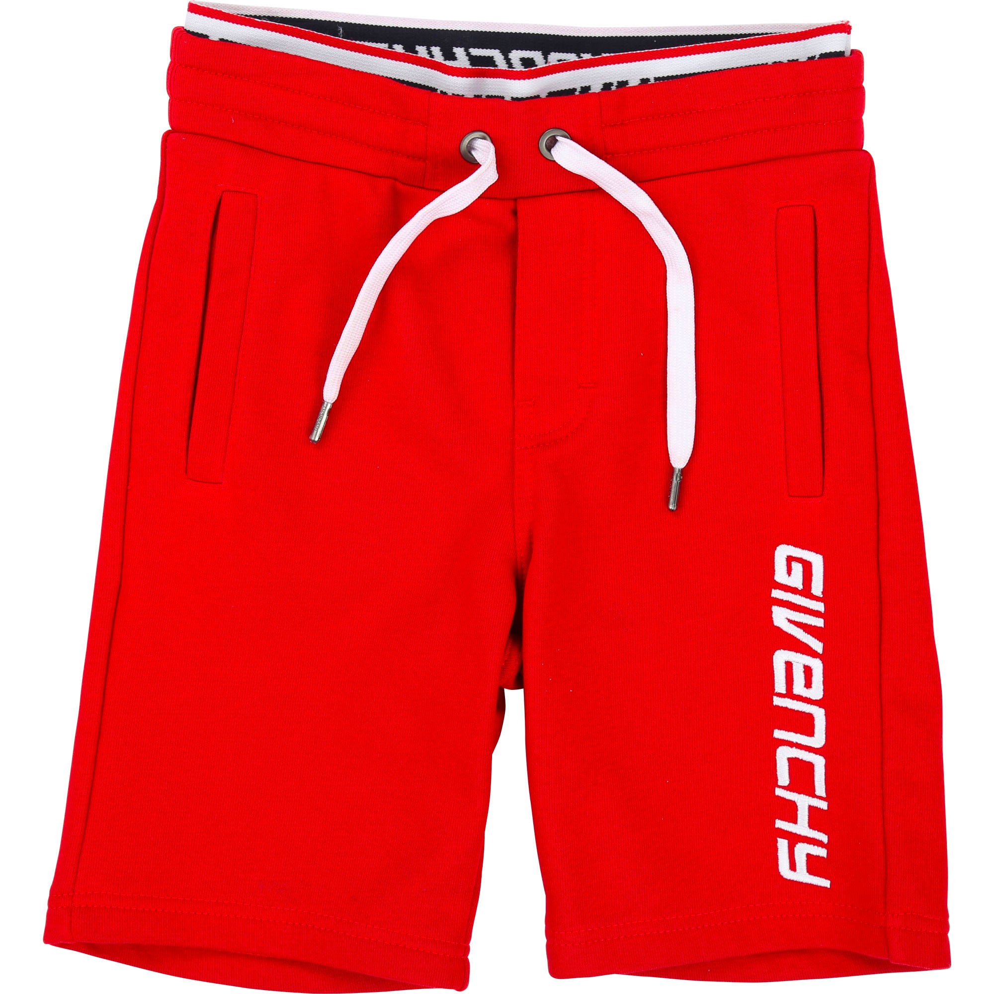 Boys Red Cotton Shorts
