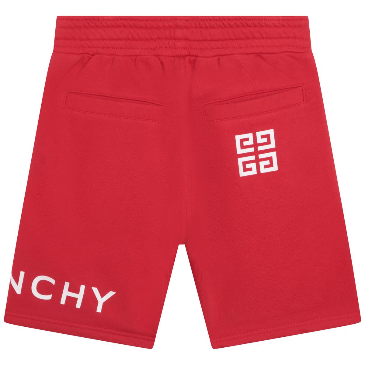 Boys Red Logo Shorts