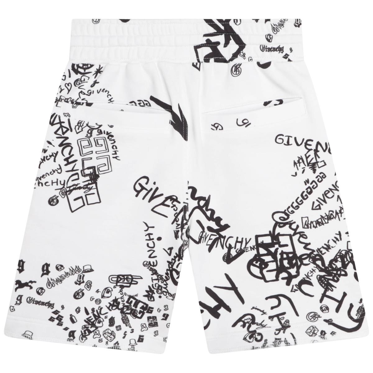 Boys White Logo Shorts