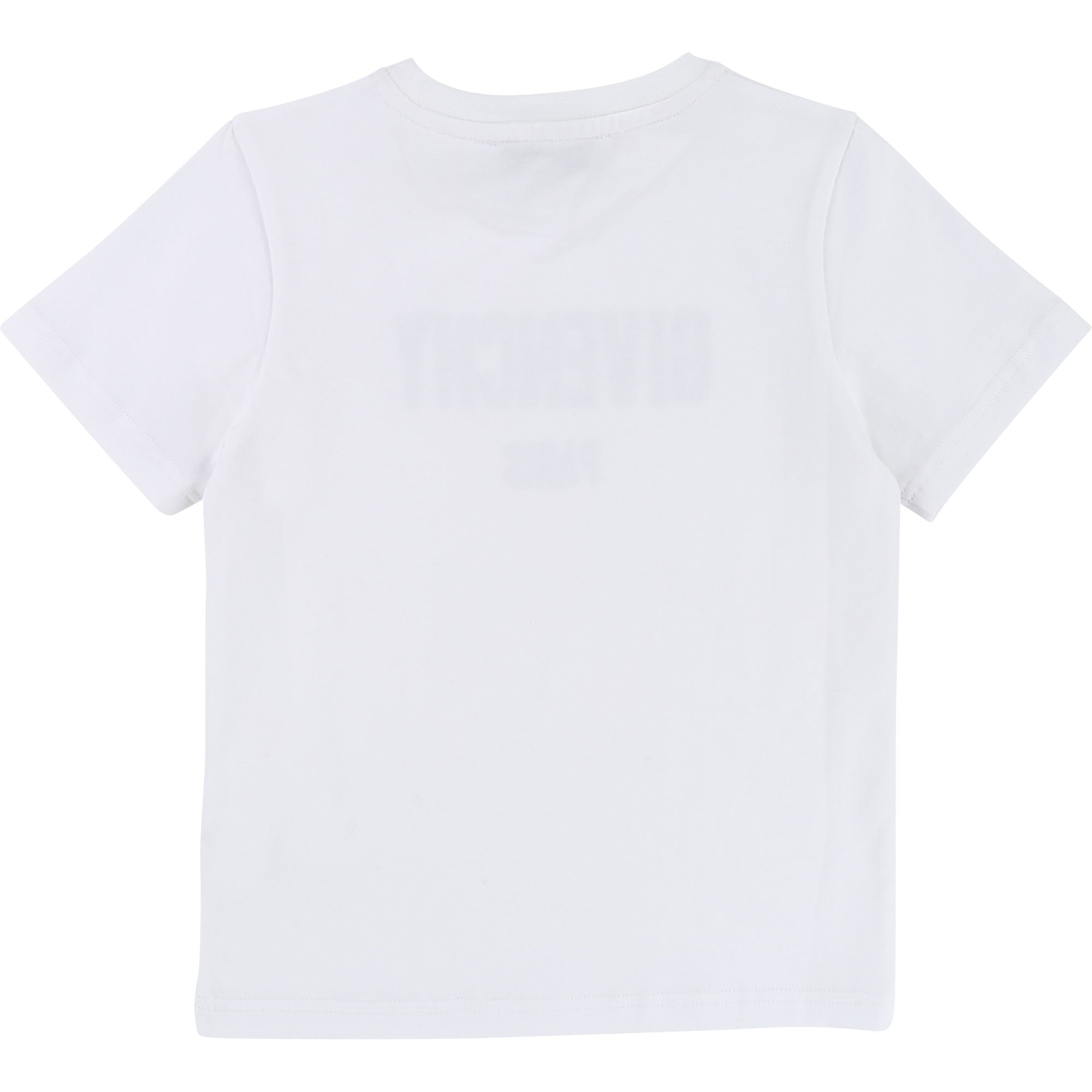 Boys White Logo Cotton T-shirt