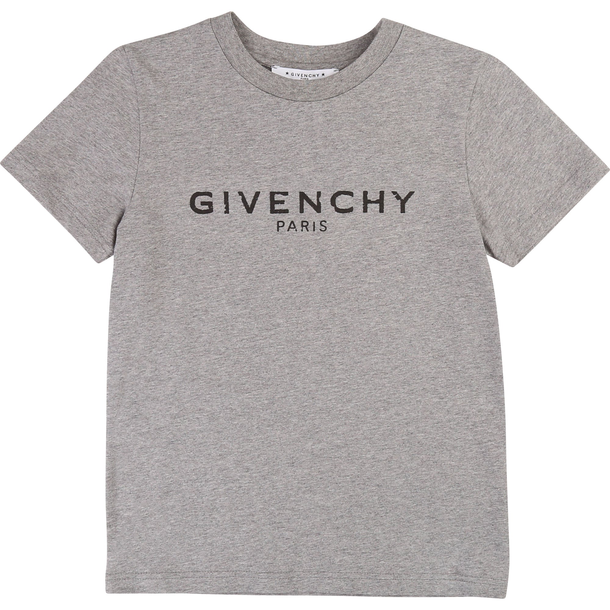 Boys Grey Logo Cotton T-shirt