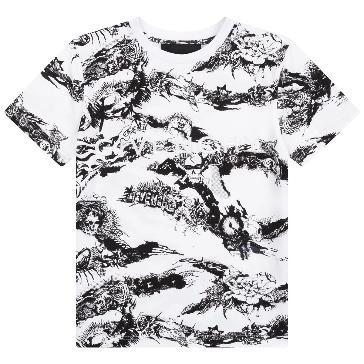 Boys & Girls White Logo T-Shirt