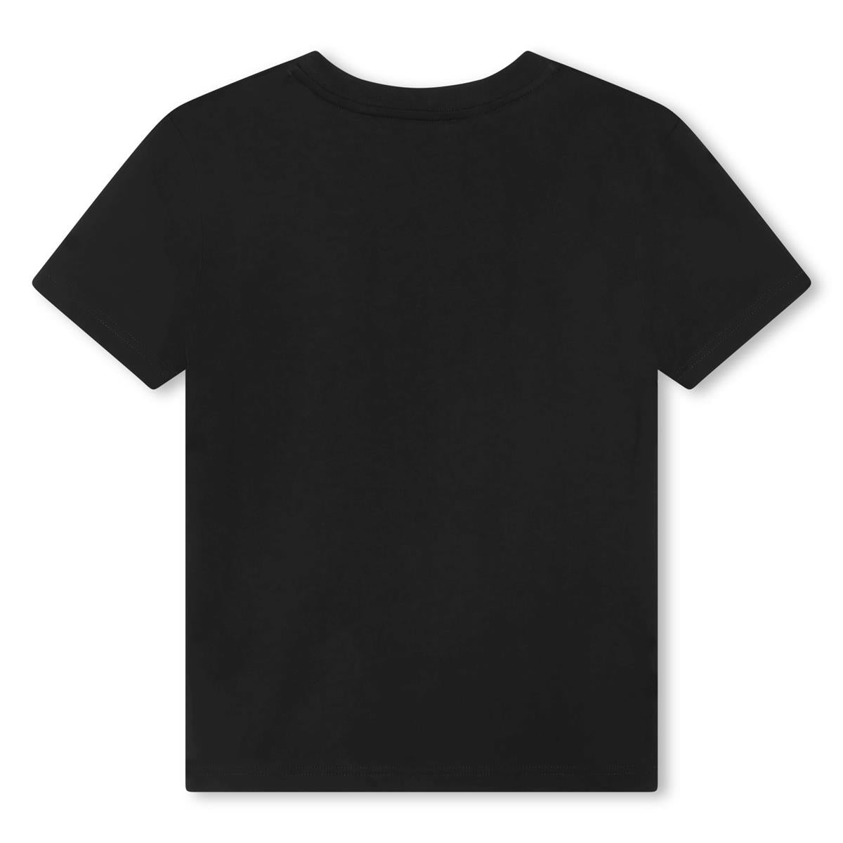 Boys Black Cotton T-Shirt