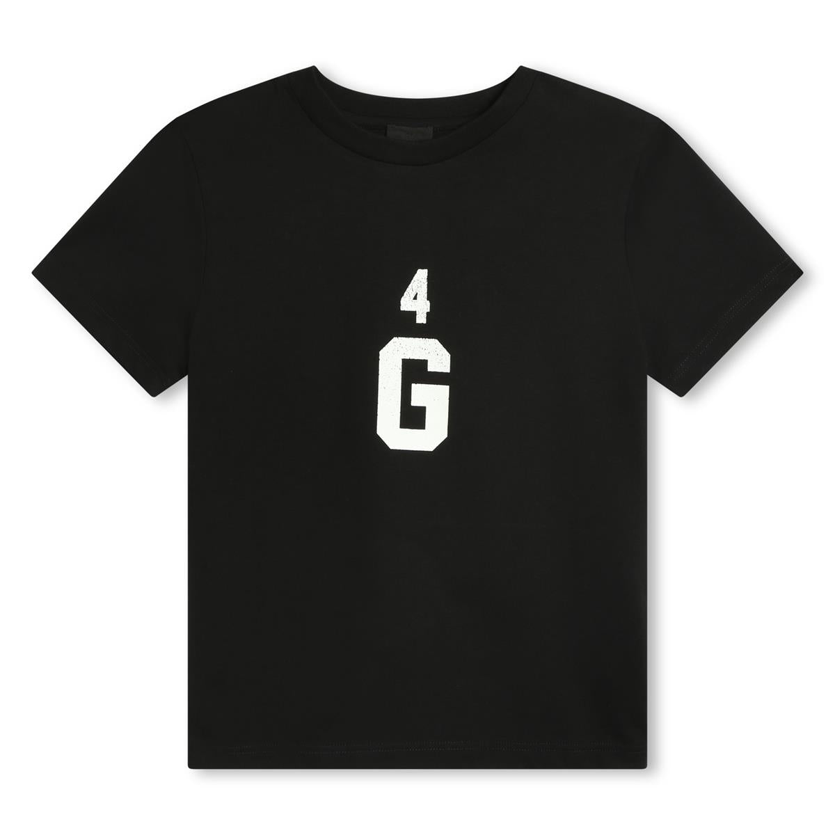 Boys Black Cotton T-Shirt