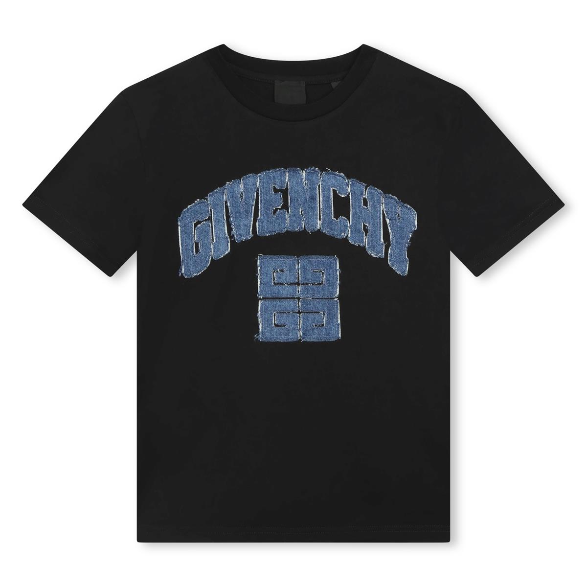 Boys Black Cotton T-Shirt