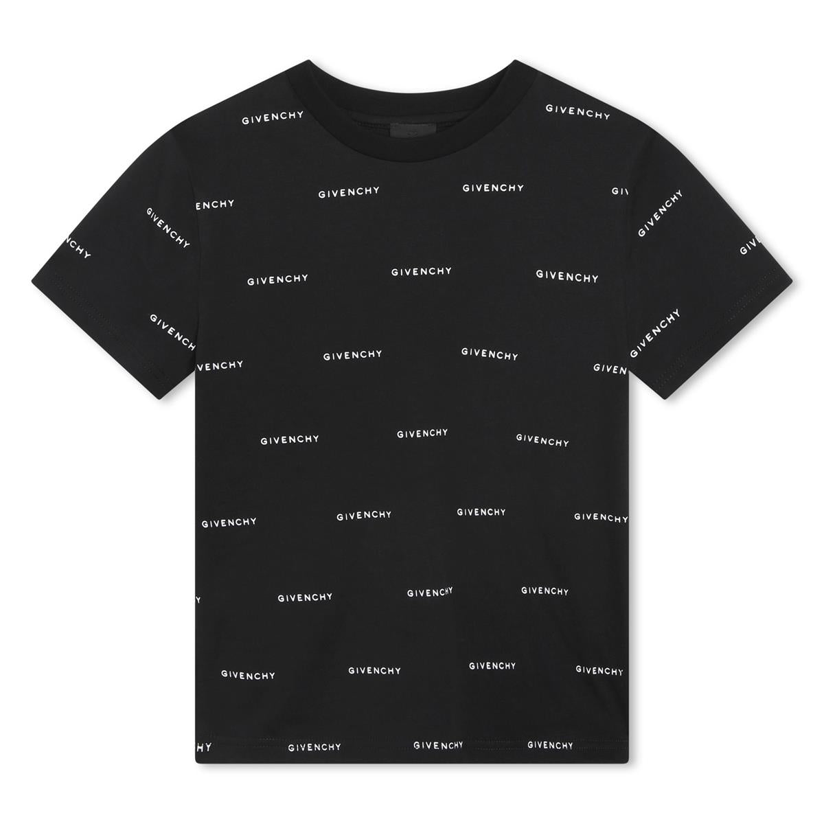 Boys Black Cotton T-Shirt