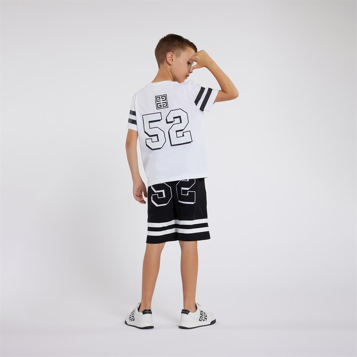 Boys White Cotton T-Shirt