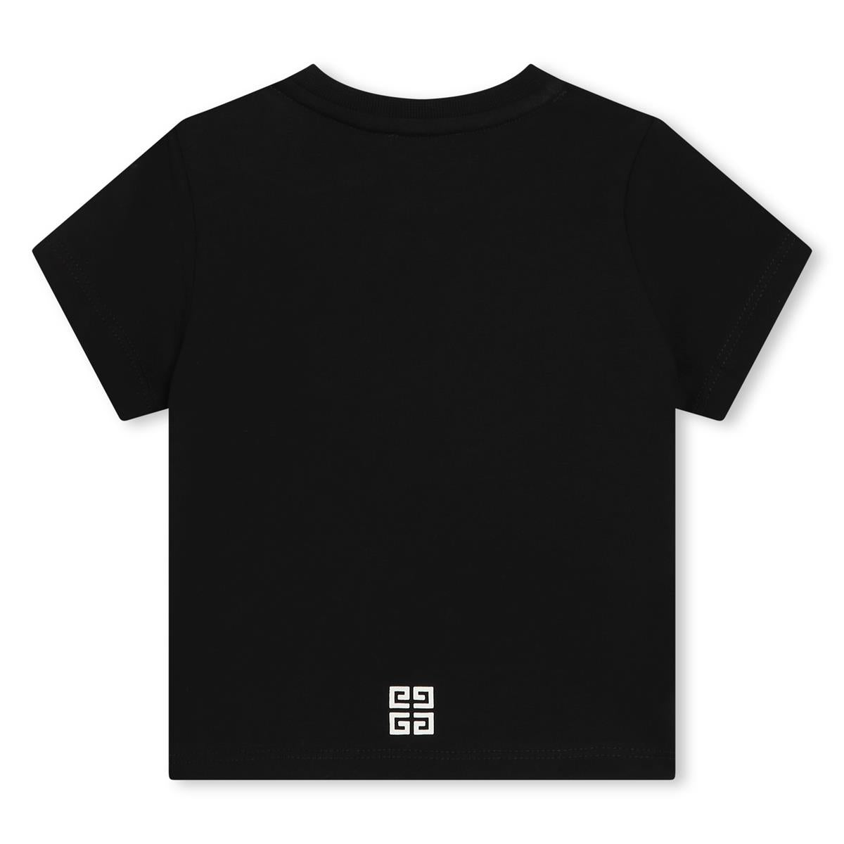 Baby Boys Black Cotton T-Shirt