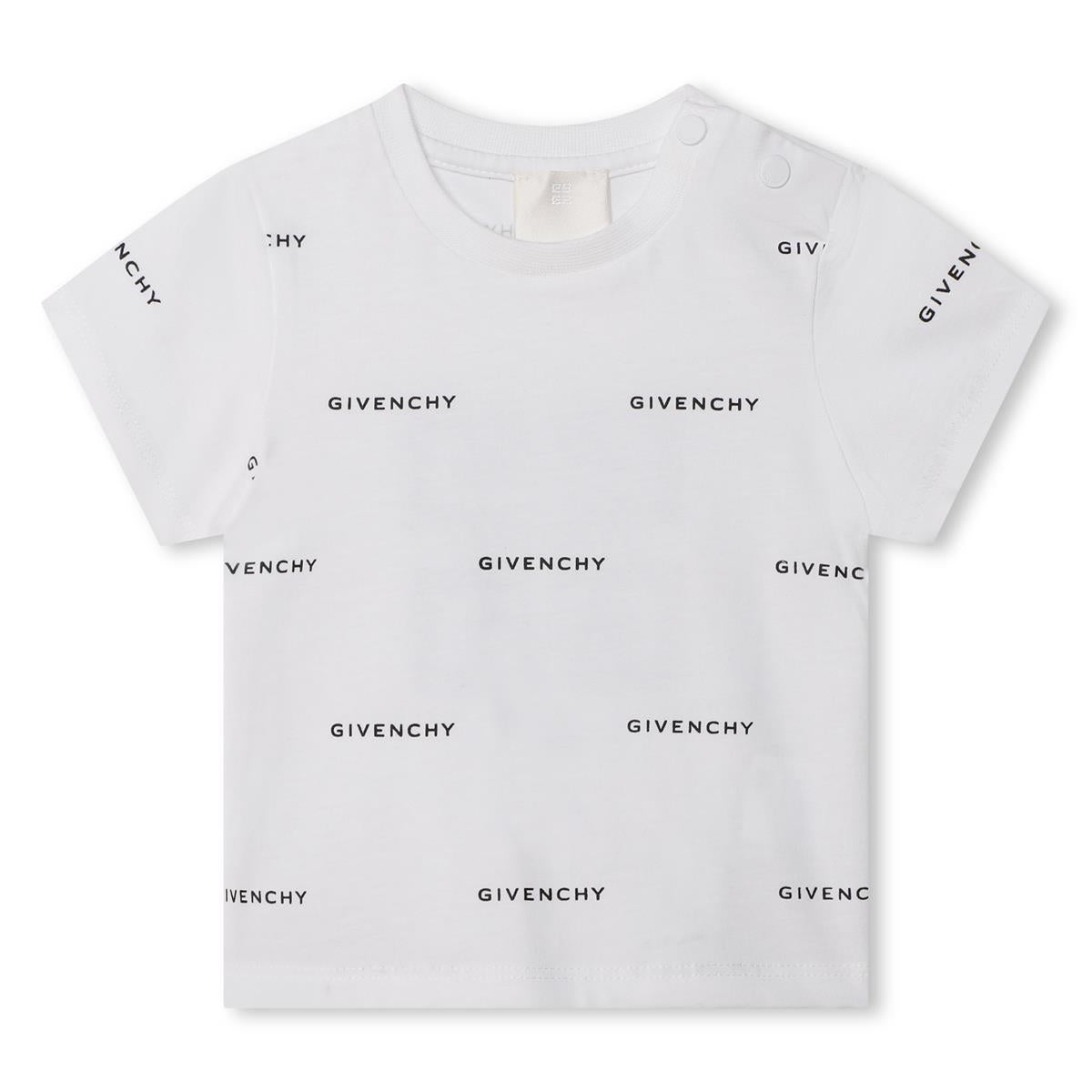 Baby Boys White Cotton T-Shirt