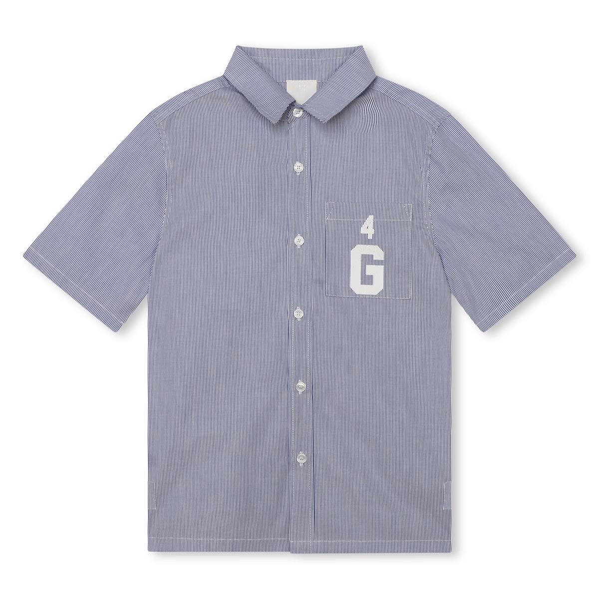Boys Blue Stripes Cotton Set