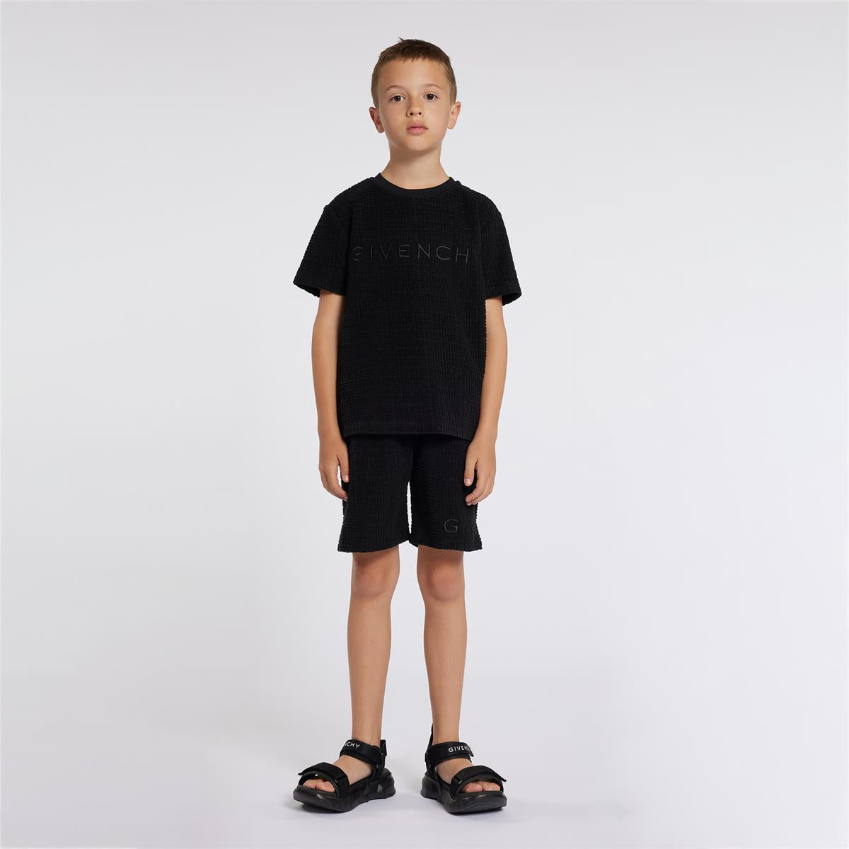 Baby Boys Black Cotton T-Shirt