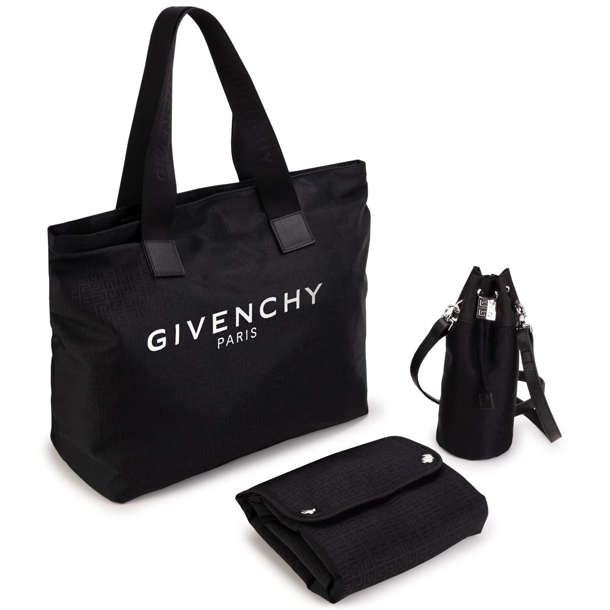 Girls Black Logo Handbag