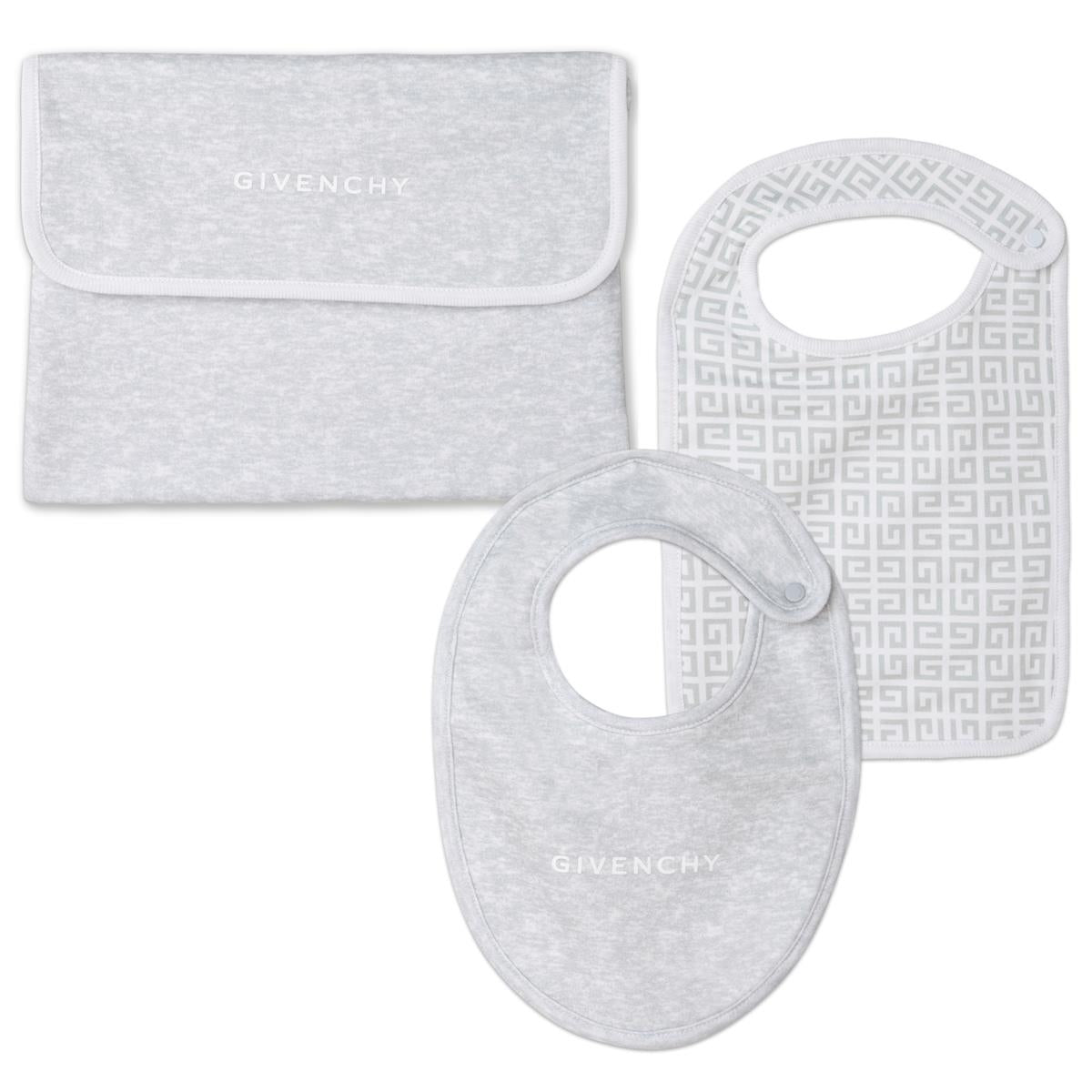 Baby Boys & Girls Grey Bib Set
